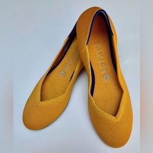 Rothy’s The Flat Mustard Yellow Women’s Round Toe Shoe